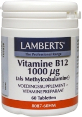 Lamberts Vitamine B12 methylcobalamine 1000 ug 60 tabletten