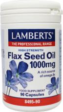 Lamberts Lijnzaad (flax seed) 1000 mg 90 vegetarische capsules
