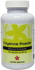 Liever Gezond Cayenne Powder 100 Capsules