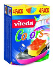 Vileda Schuurspons colors anti-kras 4st