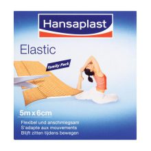 Hansaplast Pleisters Elastic Family 5m x 6cm 1 stuk