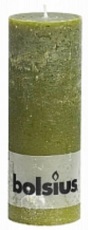 Bolsius Stompkaars groen 6 x 1 stuk