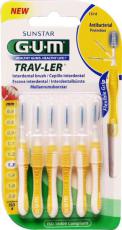 Gum Trav-ler ragers 1.3 mm geel 6 stuks