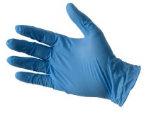 CMT Onderzoekhandschoen nitriel soft blauw poeder s 100st