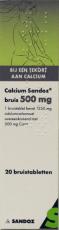 Sandoz Calcium 500mg 20 bruistabletten