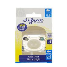 Difrax Fopspeen natural 0-6 nacht 1st