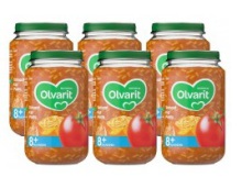 Olvarit 8m09 Tomaat ham macaroni 200g