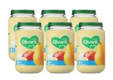 Olvarit 8m53 Peer appel yoghurt 200g