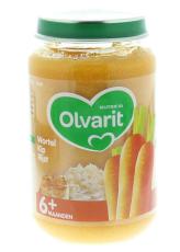 Olvarit 6M03 Wortel Kip Rijst 200g