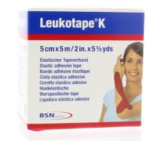Leukoplast Leukotape K 5 m X 5.0 cm rood 1st