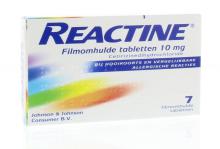 Reactine Cetirizine 10mg 7 tabletten 