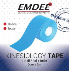Emdee Kinesiology Tape Licht Blauw Non Cut 1rol