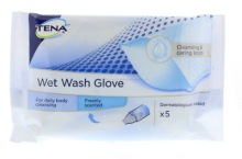 Tena Wet Wash Glove Freshly Scented 5st