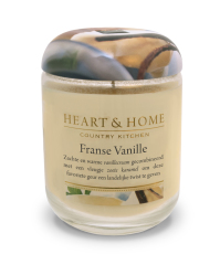 Heart & Home Grote Geurkaars - Franse Vanille 1st