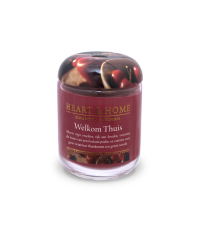 Heart & Home Middelgrote Geurkaars - Welkom Thuis 1st