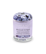 Heart & Home Middelgrote Geurkaars - Bloeiende Seringen 1st