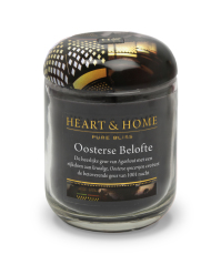 Heart & Home Grote Geurkaars - Oosterse Belofte 1st