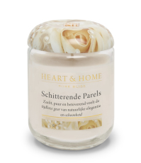 Heart & Home Grote Geurkaars - Schitterende Parels 1st