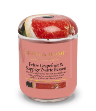 Heart & Home Grote Geurkaars - Frisse Grapefruit & Zwarte Bessen 1st