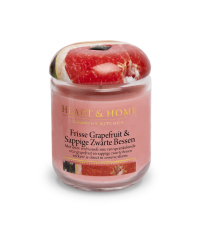 Heart & Home Middelgrote Geurkaars Grapefruit & Zwarte Bessen 1st