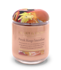 Heart & Home Grote Geurkaars- Perzik Mango Smoothie 1st