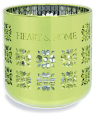 Heart & Home Theelichthouder Metallic Groen 1st