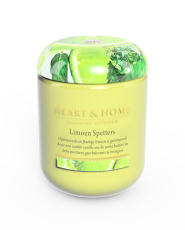 Heart & Home Grote Geurkaars - Limoen Spetters 1st