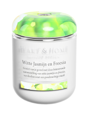 Heart & Home Middelgrote Geurkaars - Witte Jasmijn & Freesia 1st