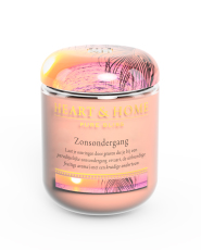 Heart & Home Middelgrote Geurkaars - Zonsondergang 1st