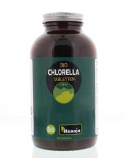 Hanoju Bio chlorella 400 mg glas flacon 800tab