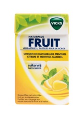 Vicks Keelpastilles Citroen Menthol Suikervrij 40g