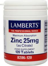 Lamberts Zinkcitraat 25 mg 120 tabletten