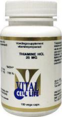 Vital Cell Life Thiamine HCL 25 mg 100 Capsules