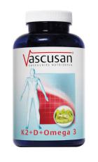 Vascusan Vitamine K2 Vitamine D Omega 3 60 capsules