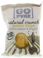 Go Pure Chips handcooked black pepper & seasoning 125g