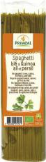 Primeal Organic spaghetti tarwe quinoa knoflook peterselie 500g