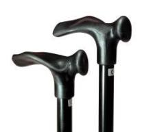 Able 2 Wandelstok comfort opvouw zwart rechts 1st