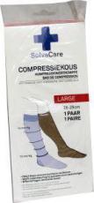 solvacare Compressiekous beige L 26 - 29 cm 1 paar