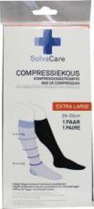 solvacare Compressiekous zwart XL 29 - 33 cm 1 paar