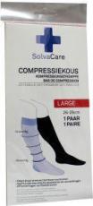 solvacare Compressiekous zwart L 26 - 29 cm 1 paar