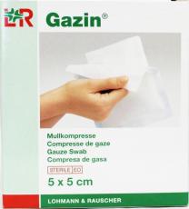 Gazin Gazin gaaskompres 5 x 5 cm steriel 5x2 stuks