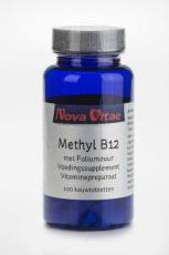 Nova Vitae Methyl B12 foliumzuur 100 Kauwtabletten