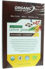 Organic Food Bar active green covered probiotica 12x68g