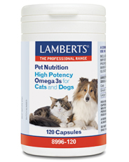 Lamberts Omega 3 voor dieren hond en kat 120 capsules