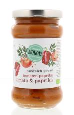 Bionova Sandwichspread Tomaat/Paprika 280 Gram