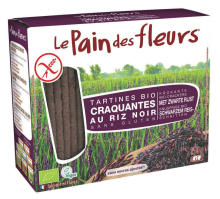 Le Pain Des Fleurs Zwarte Rijst Crackers 150g
