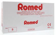 Romed Vinyl handschoen niet steriel poedervrij S 100