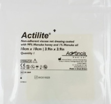 Advancis Actilite manuka non adhesive 10 x 10 1 stuk