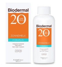 Biodermal Zonnebrand Melk Hydraplus SPF20 200ml