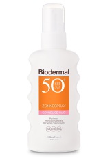 Biodermal Zonnebrand Spray Gevoelige Huid SPF50+ 175ml